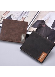 New men's wallet short casual canvas thin wallet business men's wallet