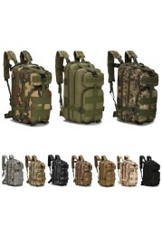 25L Army Backpack Unisex Outdoor Hiking Bag Military Tactical Trekking Bag Plaid Bag