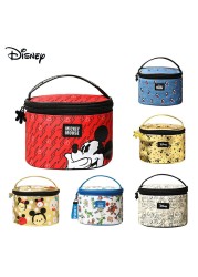 New Genuine Disney Girls PU Makeup Bags Mickey Minnie Princess Stationery Box Cosmetic Bags Girls Birthday Gift Cosmetic Bag