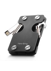 Newring Key Case Money Clip Metal Wallet ID Card Holder Money Holder With Bottle Opener Anti-theft Multifunction Card Wallet