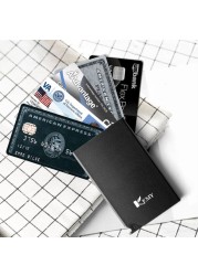 KEMY Business Men Aluminum Cash ID Card Holder Blocking Slim Metal Wallet Coin Purse Card Case Wallet Credit Card Wallet RFID