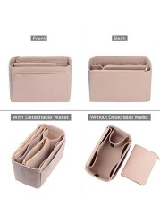 New Popular Women Makeup Organizer Felt Cloth Insert Bag Multifunction Travel Cosmetic Bag Girl Toiletry Storage Liner Bags