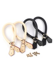 2pcs 40cm PU Leather Bag Handles Purses Straps Handbags Shoulder Bag Strap DIY Bags Replacement Making Supplies Accessories