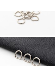 100pcs/set D Rings Buckle for DIY Hand Strap Purse Hardware Accessories Semi-circular D Buckle Keychain Ring Clasps