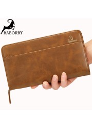 Stylish Wallet Men Long Wallet Coin Purse Men's Passport Bag Credit Card Holder Multifunction Creative Mobile Wallets