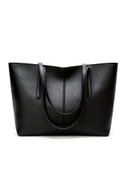 Women's luxury PU leather handbag, shoulder bag, large tote bag, 2021