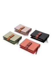 Genuine Leather Wallet For Women Large Capacity Genuine Leather Bifold Wallet Ladies Zipper Wallets Female Monederos Para Mujer