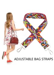 2022 Lattice Pattern Bag Strap Replacement Women Crossbody Bag Adjustable 75-145cm DIY Strap Wide Strap Female Shoulder Bag Strap