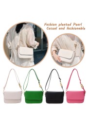 Women Bag Fashion PU Leather Crossbody Shoulder Female Messenger Bag Solid Color Flap Bags Purse For Women 2021 New