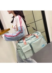 Outdoor Casual Large Capacity Women Sports Handbags Fashion Patchwork Women Handbags Fitness Crossbody Bag Travel Shoulder Bag