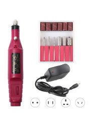 1 Set Professional Electric Nail Drill Machine Nail Machine Pedicure Drill Kit Ceramic Nail File Nail Drill Equipment Tools