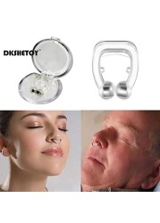 Snore Stopper Ring Magnetic Nose Clip Anti Snoring Nasal Dilator Easy Breath Improve Sleep Silent Aid Device Guard Health Care