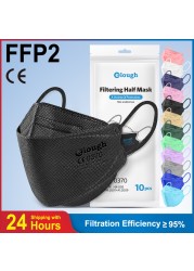 10-100pcs Health Approved FFP2 Masks KN95 Mascarillas CE Breathing Filter Fish Mask Protective ffp2mask Reusable Face Mask