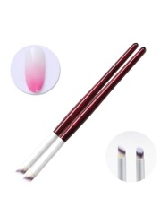 Gradient Nail Brush Ombre Painting Brushes For Manicure Uv Gel Polish Drawing Paint Pen Nail Tool Kit