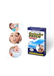 4pcs=1 box Antipyretic Sticker Herbal Pain Relief Patch Cooling Gel Patch for Adults and Children Medical Baby Fever Pad