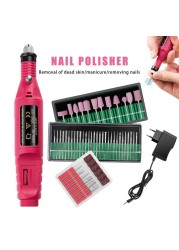 Electric Nail Drill Machine 20000RPM Manicure Machine Set Free Mill Cutter For Manicure Nail File Pedicure Tools