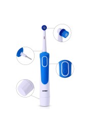 AZDENT AZ-2 Pro Electric Toothbrush Advanced Rotary Oral Hygiene With 4 Replacement Heads Gift