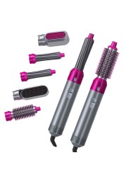 Hair Curler Styler Dryer Brush 5 in 1 Hair Straighteners Blow Dryer Professional Hair Styling Tools Salon Curling Iron Hot Comb