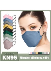 korean mask kn95 mask morandi ffpp2 4-layer certified ffp2 masks black ffp2 approved mask spain colorful ffp2 masks adult ce mask