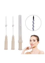 Tornado Screw 10pcs/bag 26g 27g V Line PDO PCL Threading Face Lift Korea Lip Skin Tightening Beauty Face Eyebrow Lift