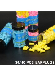 30/60pcs Anti-Snore Sleeping Earplugs Anti-noise Anti-noise Earplugs Soft Earplugs Set Tapones Oido Ruido Earplugs