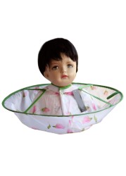 Baby Boys Hair Cutting Abaya Hair Styling Barber Apron For Baby Girls Boys Hair Cutting Cloak Head Protection Umbrella