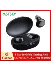 1 Pair New Mini Ear Hearing Aids Device In Ear Invisible Hearing Auxiliary Adjustable Loudspeaker For Deaf Elderly