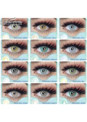 Eyeshire Colored Contact Lenses 1 Pair Natural Tinted Multicolor Beauty Pupil Yearly Contactlen For Eyes Cosmetics Makeup Contacts