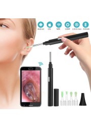 WIFI Otoscope io Smart Optical Ear Stick Ear Wax Cleaner Ear Cleaning Spoon Endoscopic Otoscope Borescope Ear Clean