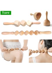 Tcare Wooden Body Foot Massager Device Reflexology Acupuncture Thai Massage Roller Therapy Scrap Meridians Lymphatic Health Care