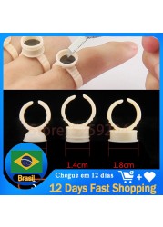 Yellow silicone pigment rings 500pcs tattoo ink cup holder microblading permanent makeup lnk rings for eyelash extension S/M/L