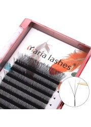 Maria 3D W Shaped Soft Lash Extension Supplies 0.07 Brown Eyelashes Wholesale Natural Makeup Easy Fan Y Kits Private Label