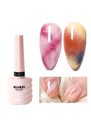 15ml Clear Blossom Gel Nail Polish Gradient Blossoming Smock Effect Watercolor Nail Gel Soak Off UV Functional Nail Gel