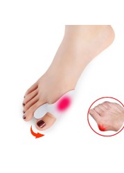 1pc toe separators spacer straightener thumb big toe pad device toe pads thumb valgus corrector relief foot bunion