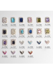 Japanese Zircon Nail Art Color Zircon Gemstone Jewelry Color Love Zircon True Gold Color Nail Decoration