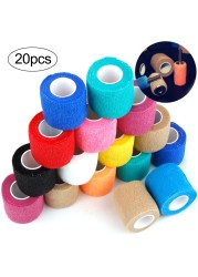 1/6/10/20pcs Disposable Tattoo Bandage Self Adhesive Elastic Bandage Handle With Tube Tighten Permanent Makeup Accessories