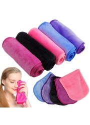 2/5/10pcs Makeup Remover Towel Microfiber Reusable Makeup Cloth Pads Women Face Facial Cleaning Towel Beauty Women Makeup Tools