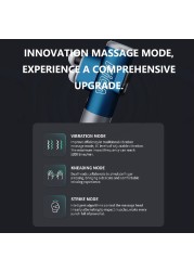 KICA 3 Double Head Massage Gun Electric Body Massager Professional Muscle Percussion Fitness Massager Pain Relief Relaxation