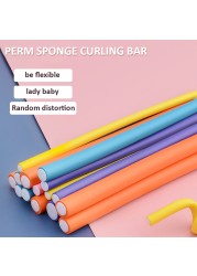 10pcs Flexible Hair Curling Hair Curler Makers Soft Foam Bendy Twist Elastic Hair Curlers DIY Rollers Styling Tools Women Accessories