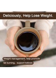 HFU Keto Coffee Powder Low Fat Low Calorie Health Fast Drink Coffee Lose Weight Burn Calories Burn Fat Diet Slimming Products