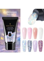 Born Pretty Gel For Nail Extension Clear Glitter Extension Soak Off UV Gel Polish Nail Art Acrylic UV Gel Polish Manicure