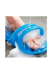 Plastic Bathing Massage Slippers Foot Cleaner Heel Scrub Foot Scrub Care Device