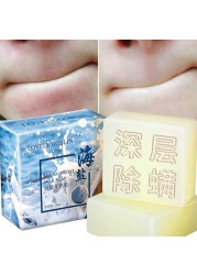 5/10pcs Remove Pimple Pore Acne Foam Sea Salt Cleanser Soap Moisturizing Goat Milk Soap Face Care Wash Based Soap Tools