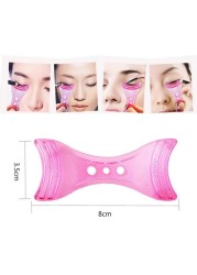 1pc Pink Eyeliner Model Makeup Eye Helper Device Drawing Tool Eye Liners Guide Card Mold Eyeliner Guide Makeup Tool