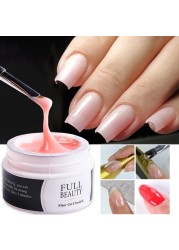 1 Box Nail Extension Gel Pink White Clear Poly Builder UV Nail Gel Finger Extensions Shape Tips French Nail Art Tool LY1623-1