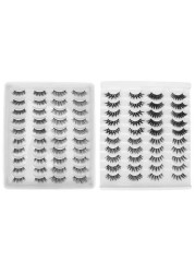 3D False Eyelashes Fluffy Handmade False Eyelashes Enlarge Comfortable Eyes For Dating Party Makeup