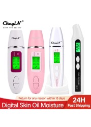 Accurate Detector LCD Digital Skin Oil Moisture Tester For Face Skin Care With Bio-technology Sensor Lady Beauty Tool Spa Monitor