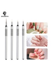 7/9/11/15mm 1pc Nail Art Brush Acrylic Nail Liner Brushes French Nail Lines Stripe Flower Painting Drawing Pen Manicure Tool