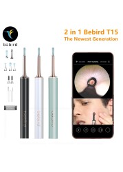 Bebird T15 R1 Optical Ear Cleaner Health Care Minifit 2in1 Acne Wax Removal Tool HD1080P Otoscope IP67 Waterproof Endoscope