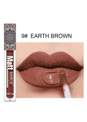 9 Colors Matte Nude Liquid Lipstick Dark Red Brown Velvet Lip Gloss Long Lasting Waterproof Pigment Makeup Lip Glaze Cosmetic